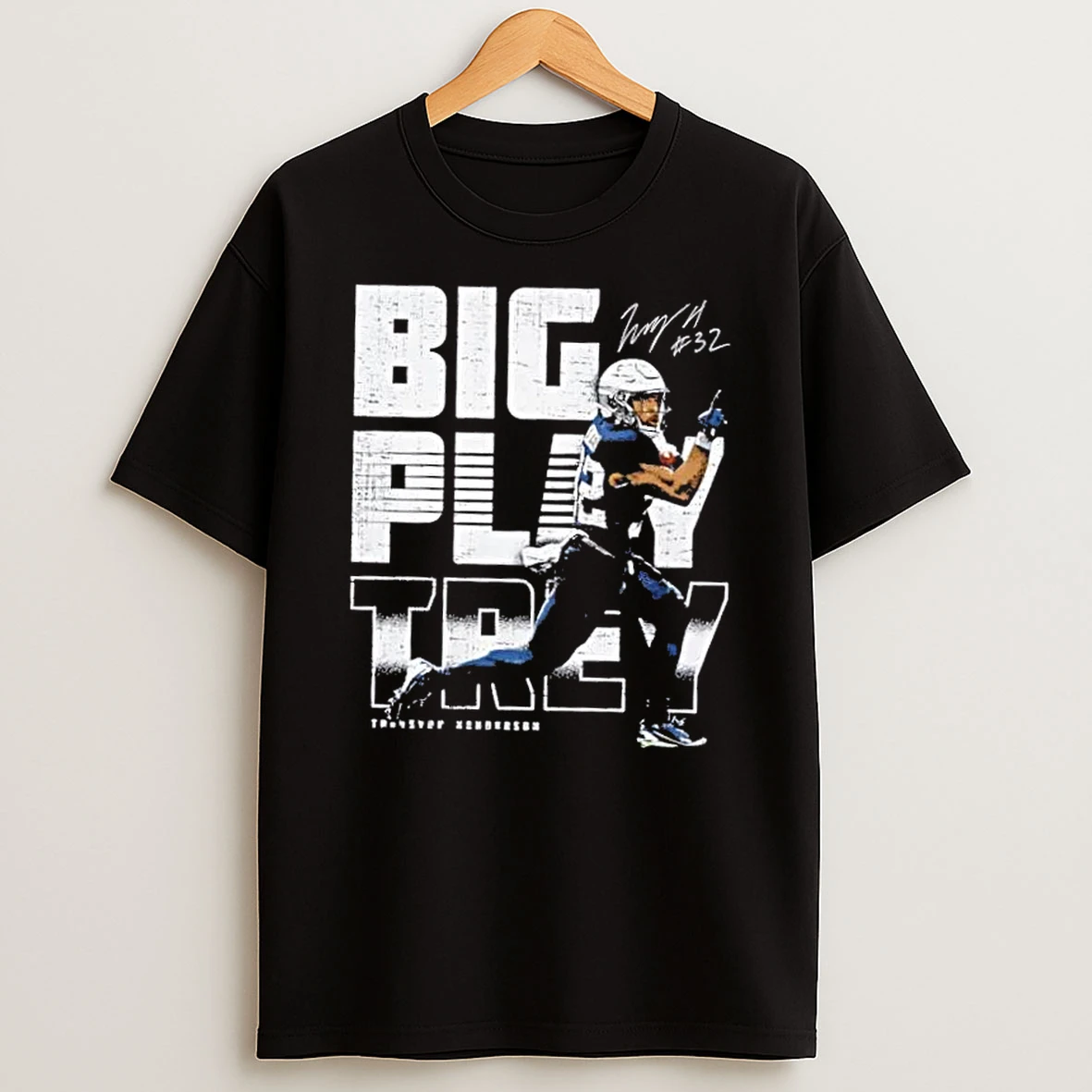 Treveyon Henderson New England Patriots Big Play Trey Signature Shirts