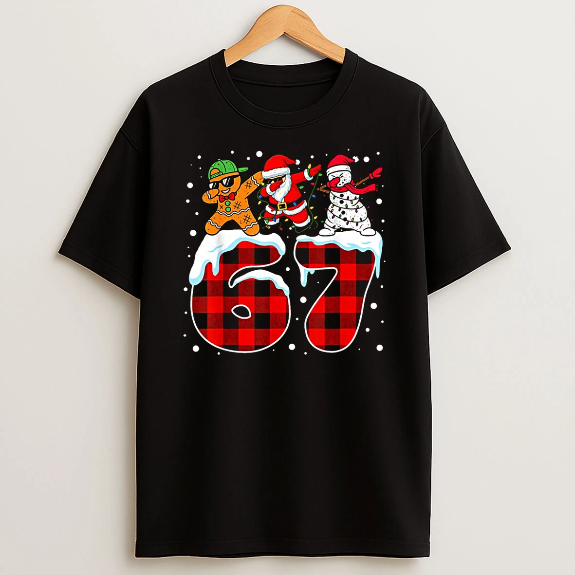 Trending Christmas Funny 67 Meme Six Seven Dabbing Santa Shirts
