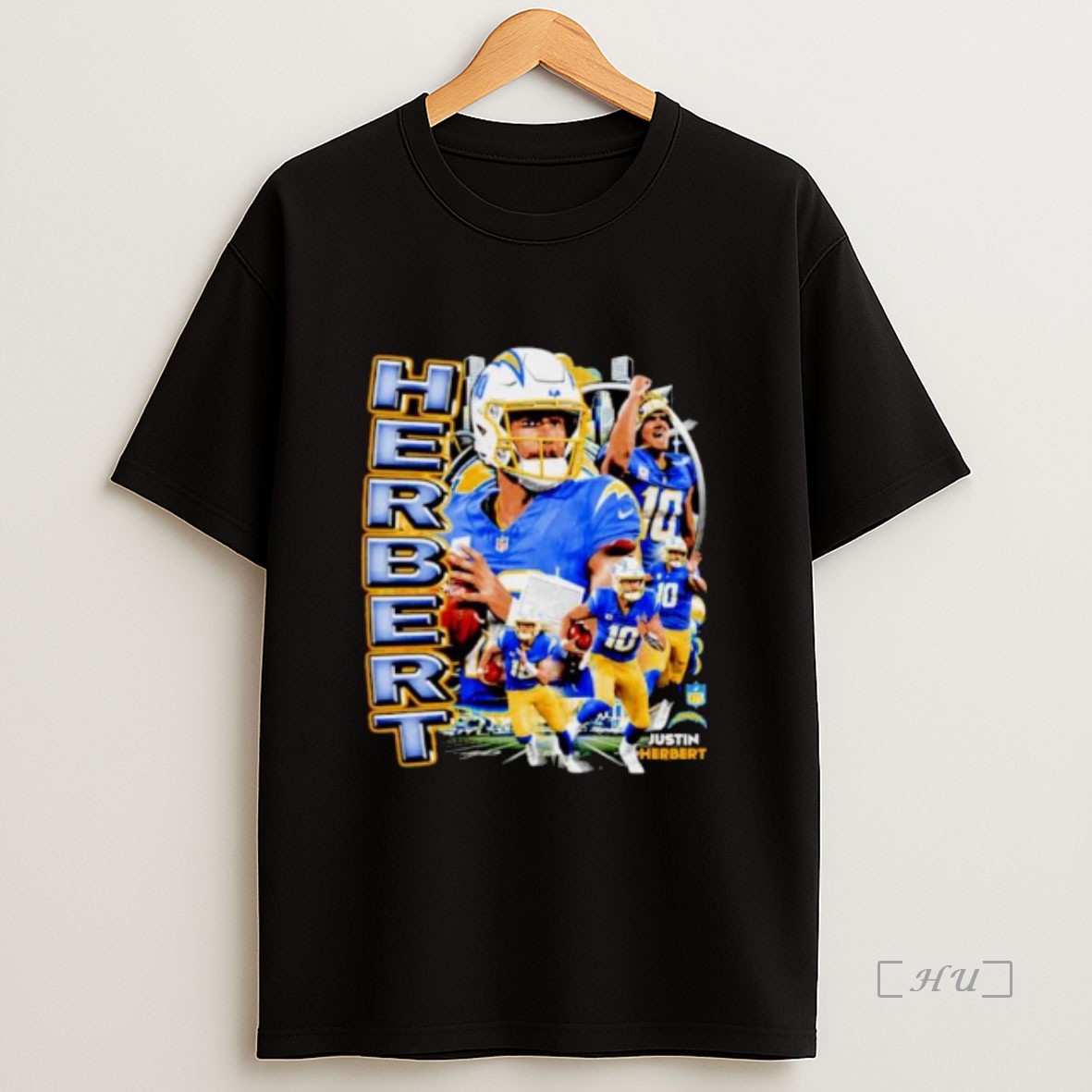 Trending Justin Herbert Nfl Los Angeles Chargers Collage Ornaments Premium Shirt Sweatshirt Tee