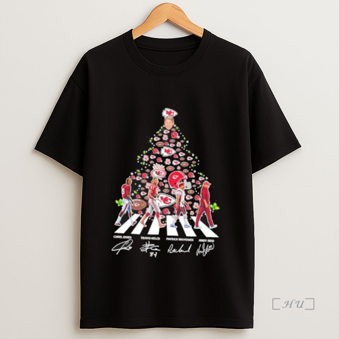 Trending Kansas City Chiefs Abbey Road Christmas Tree Premium Shirt Sweatshirt Tee