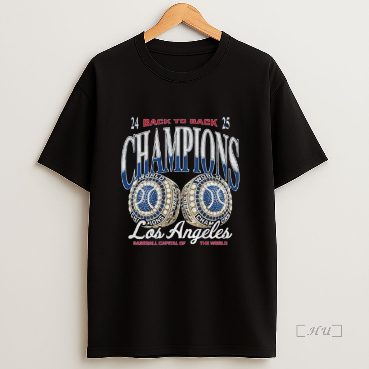 Trending Los Angeles Dodgers 2024 2025 Back To Back World Series Champions Ring Premium Shirt Sweatshirt Tee