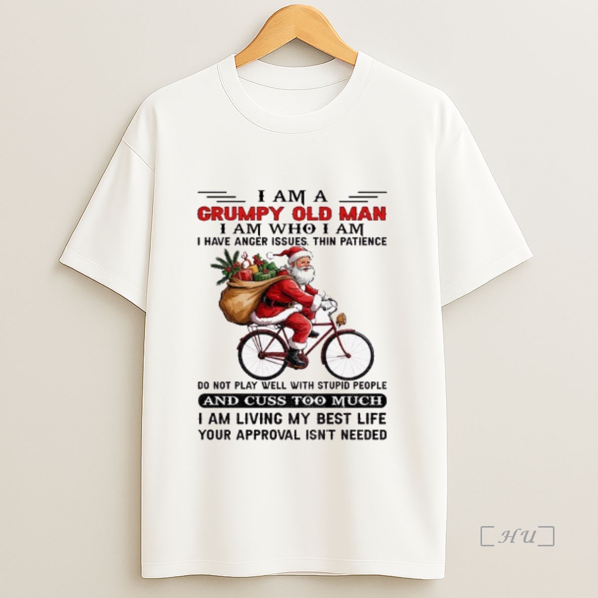 Trending Santa Claus I Am A Grumpy Old Man I Am Who I Am I Have Anger Issues Thin Patience Do Not Play Well Christmas Premium Shirt Sweatshirt Tee