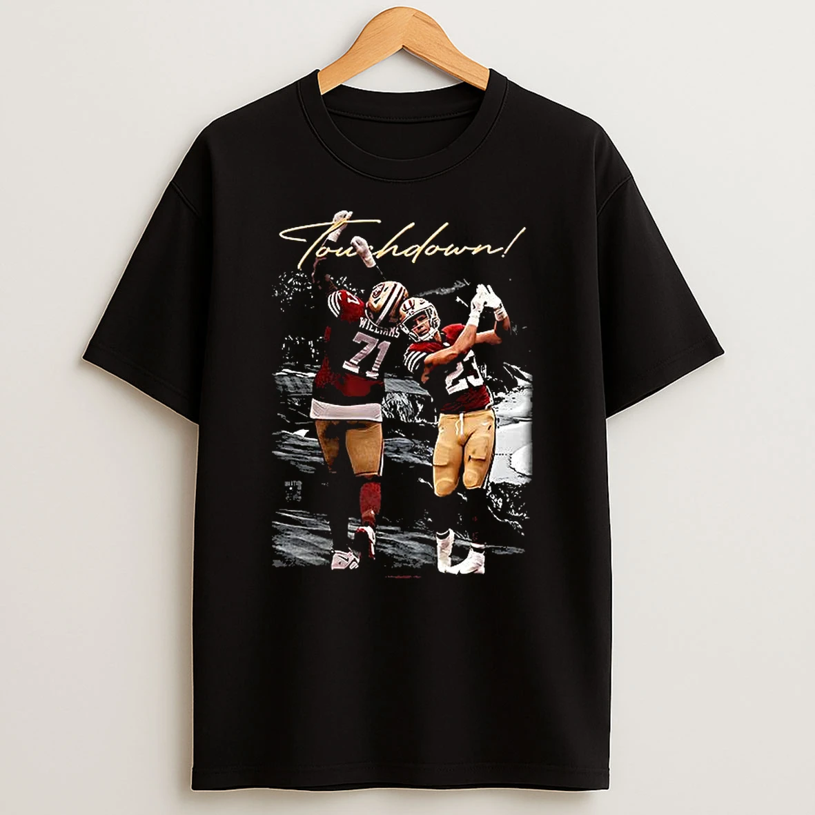Trent And Christian Snow Wash Touchdown Shirts