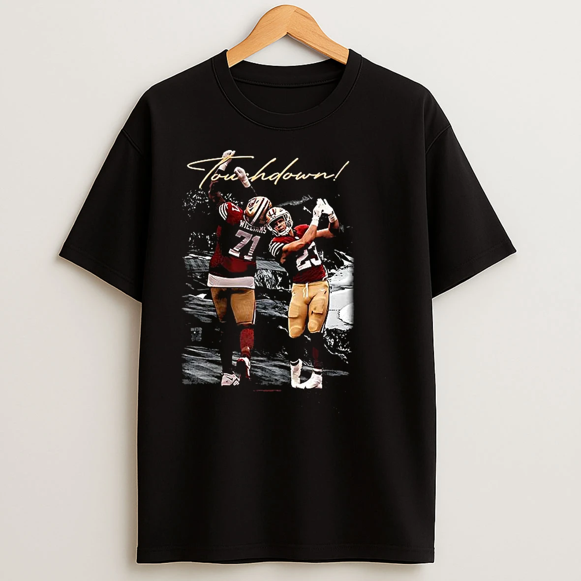 Trent And Christian Snow Wash Touchdown T Shirts