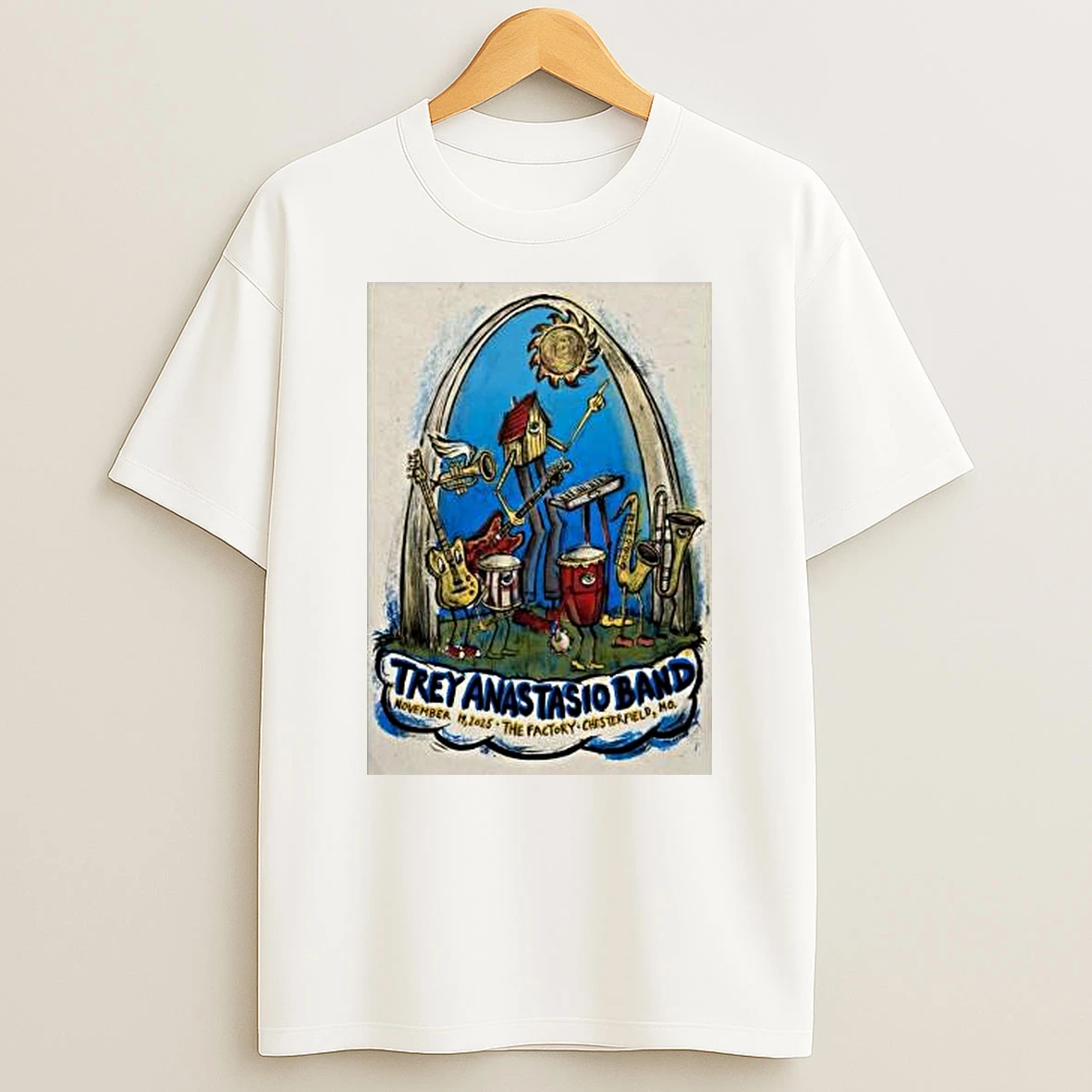 Trey Anastasio Band The Factory Chesterfield Mo Nov 19 2025 Shirts