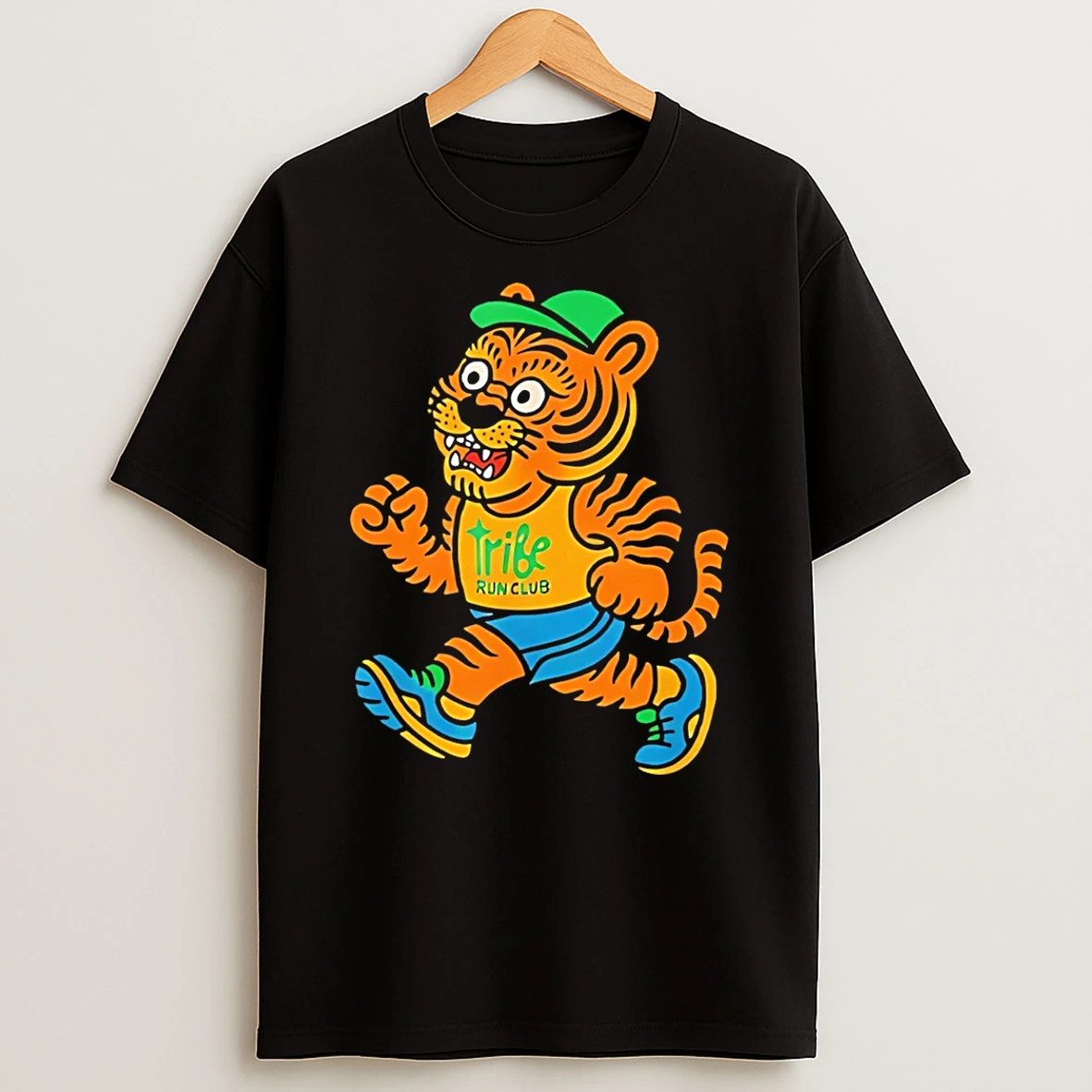 Tribe Coffee Run Club Tiger Mascot Shirts