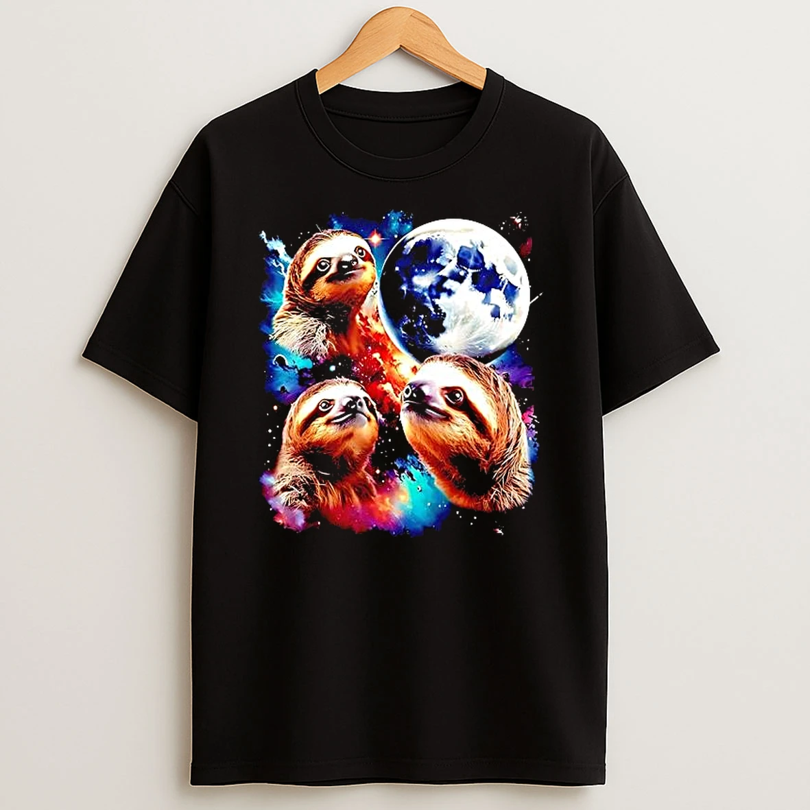 Triple Moon Sloths Graphic Shirts