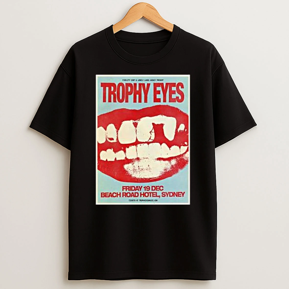 Trophy Eyes Beach Road Hotel Sydney December 19 2025 Concert Shirts