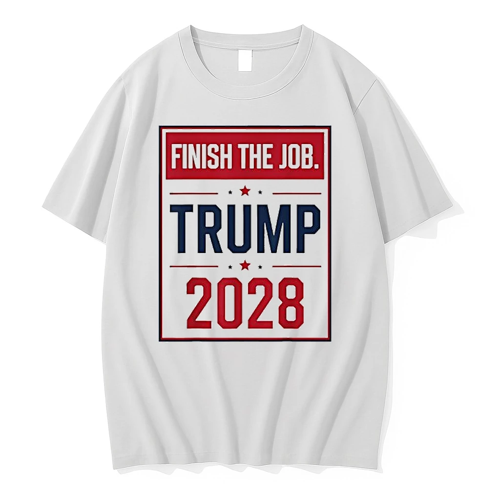 Trump 2028 Finish The Job Graphic Shirts