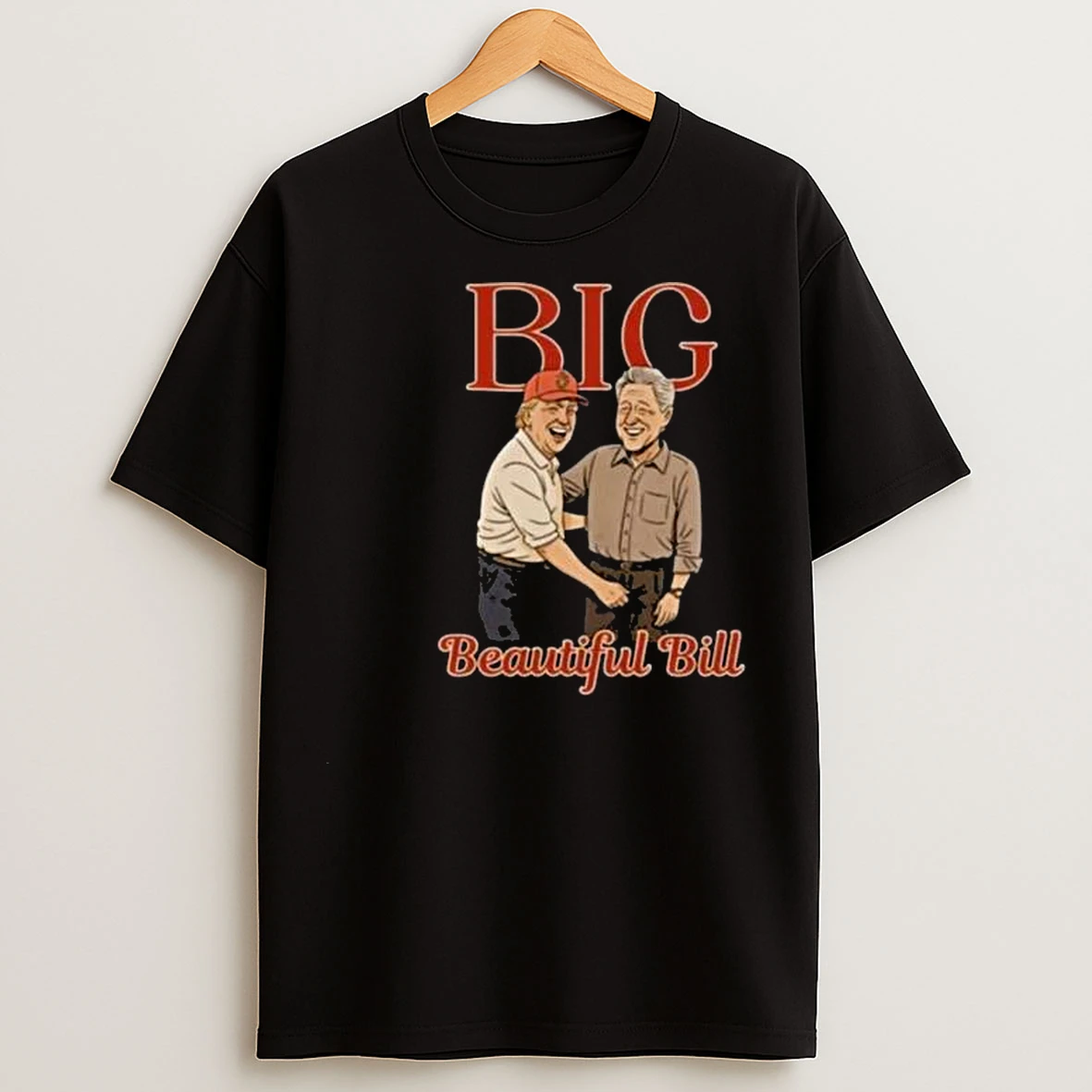 Trump Clinton Epstein Files Big Beautiful Bill Circle Black T Shirts