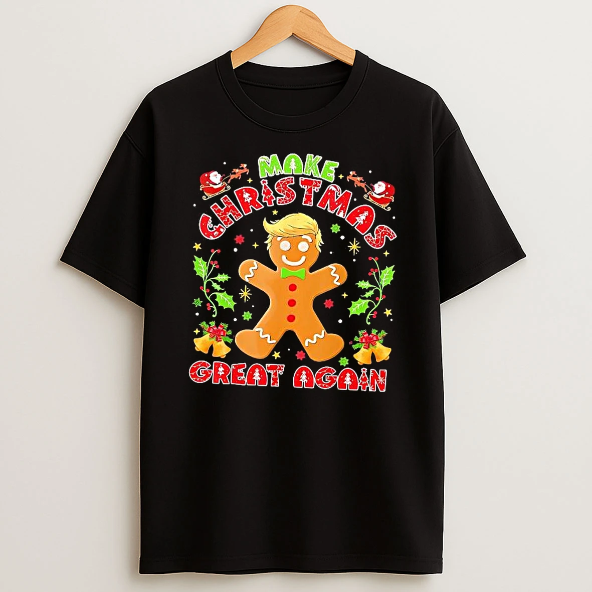 Trump Gingerbread Make Christmas Great Again Shirts