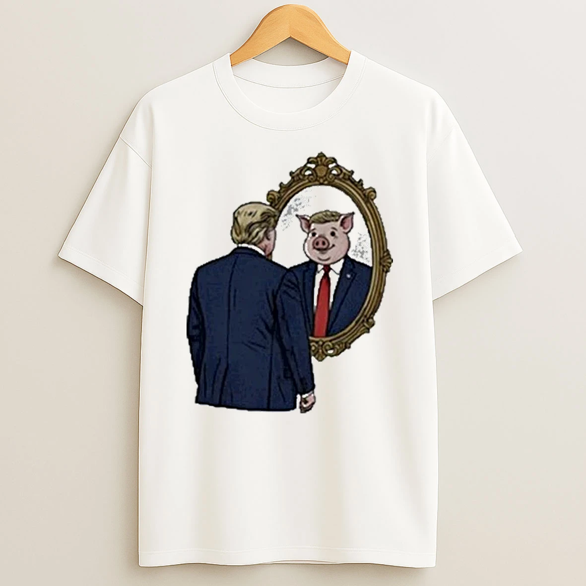 Trump Jb Pritzker Wearing Quiet Piggy Shirts