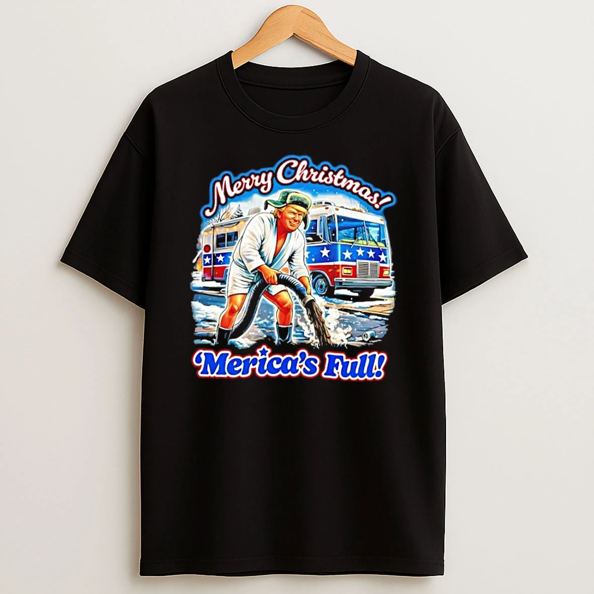 Trump Merry Christmas Mericas Full Shirts