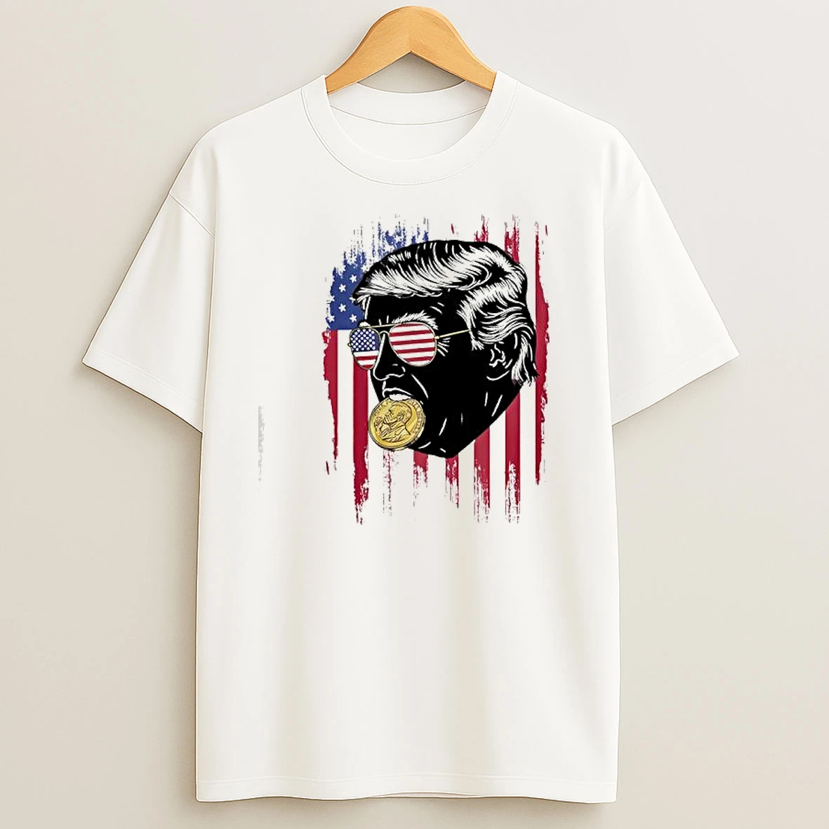 Trump Nobel Prize American Flag T Shirts