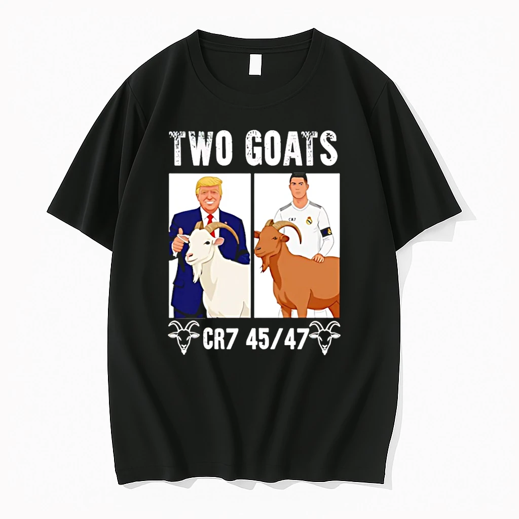 Trump Ronaldo Two Goats Cr7 45 47 Meme Shirts