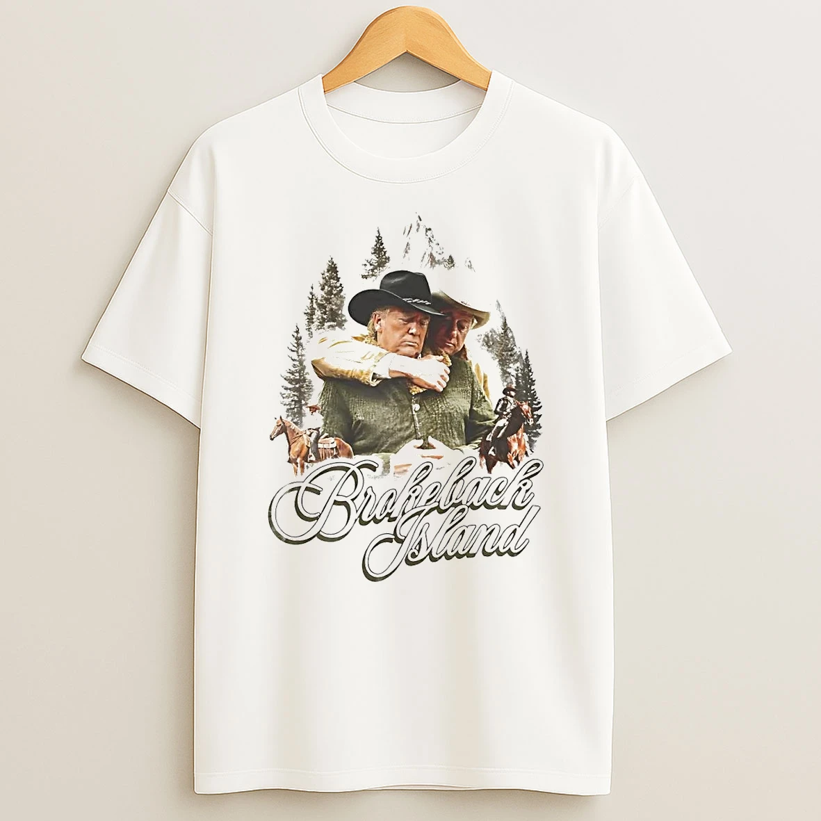 Trump And Bill Clinton Brokeback Island Shirts
