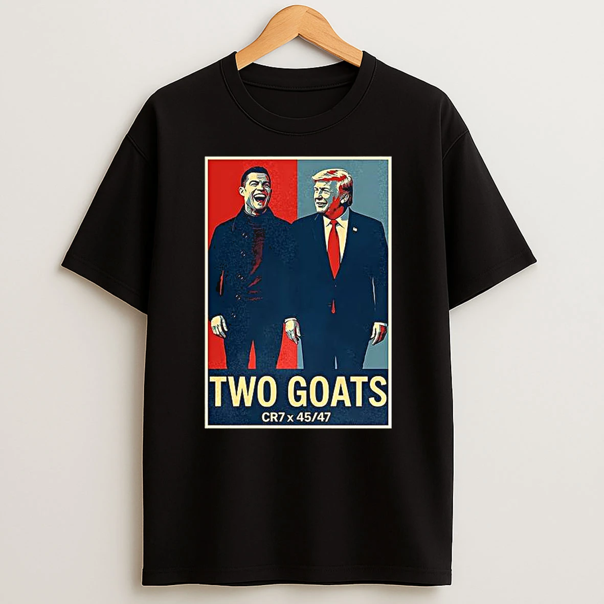 Trump And Ronaldo Cr7 X 45 47 Two Goats Hope Shirts