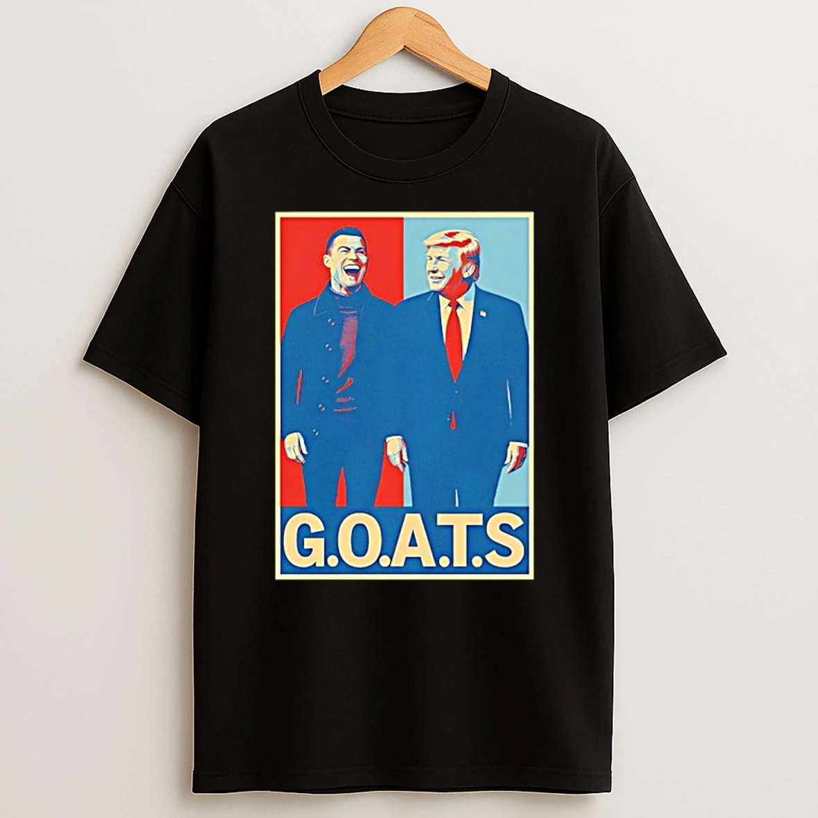 Trump And Ronaldo Goats Dark 2025 Shirts