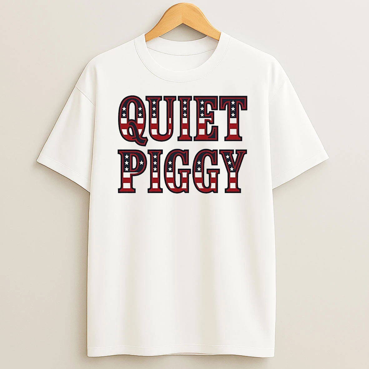 Trump Quiet Piggy Usa Flag Shirts