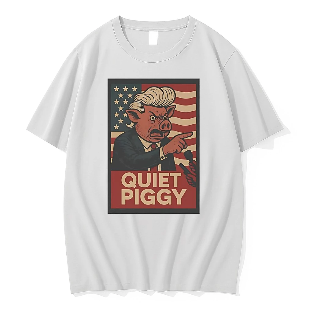 Trump Quiet Piggy Political Satire Shirts