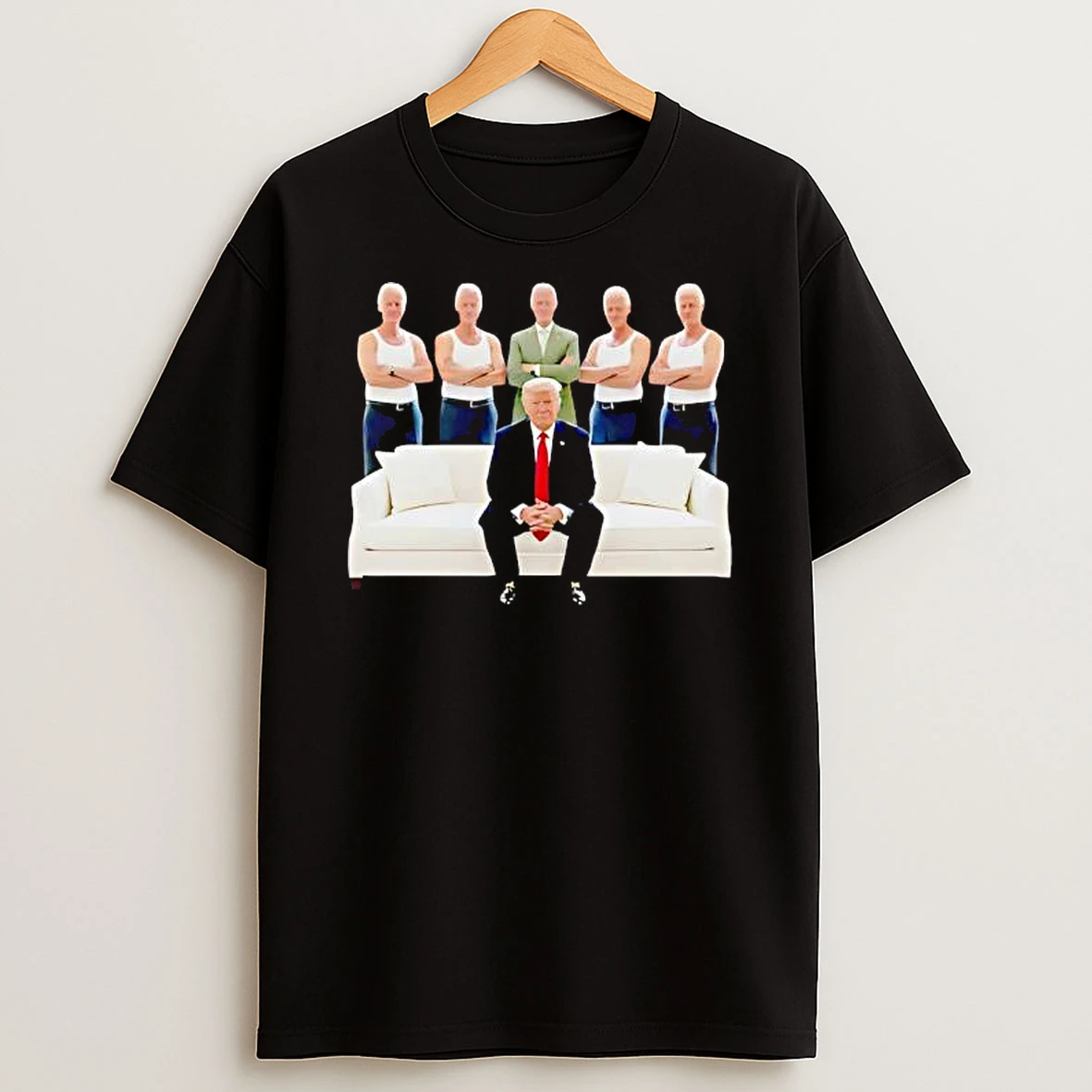 Trump Siting On Sofa And Five Bill Clinton Big Beautiful Bill Funny Shirts