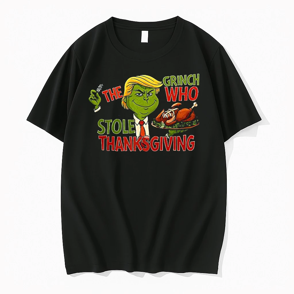 Trump X Grinch Who Stolen Thanksgiving Parody Satirical Shirts