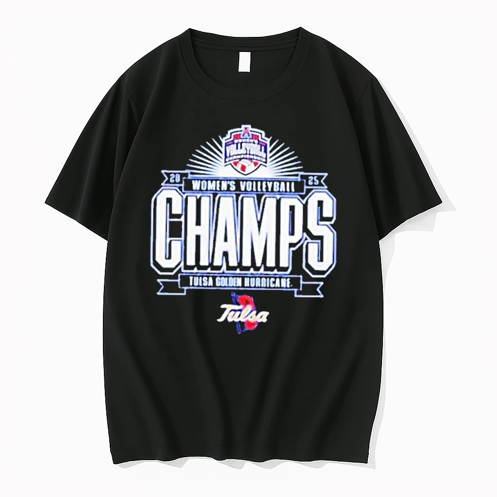 Tulsa Golden Hurricane 2025 American Volleyball Tournament Champions Shirts