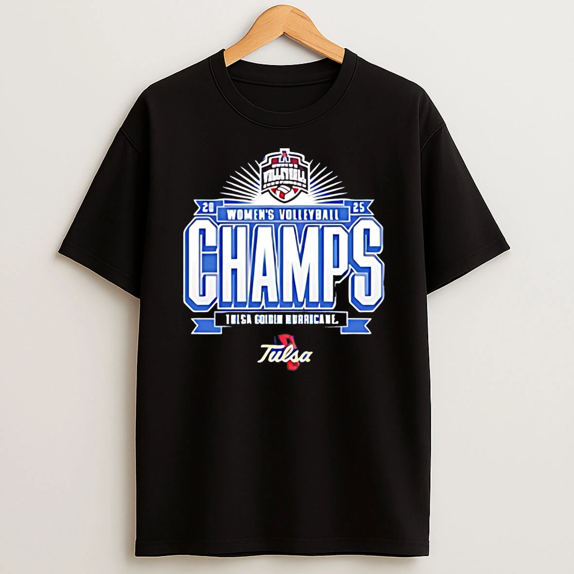 Tulsa Golden Hurricane 2025 Womens Volleyball Champs Shirts