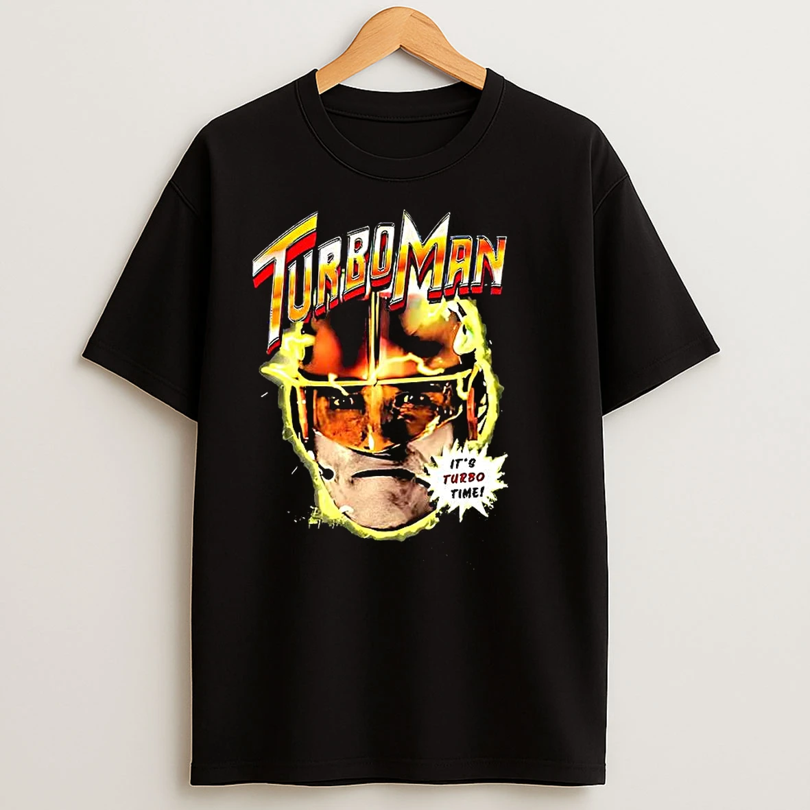 Turbo Man Its Turbo Time Big Face Christmas T Shirts