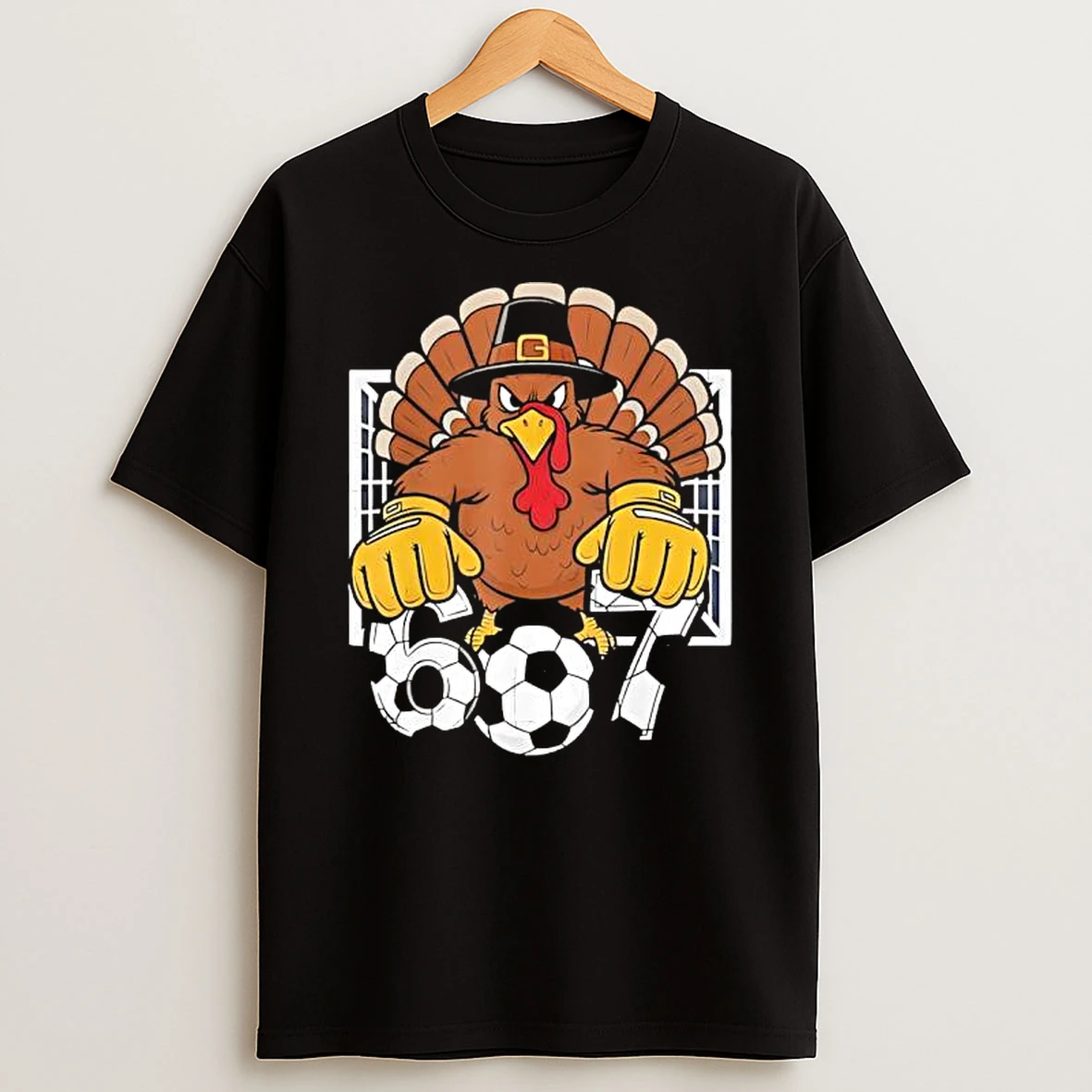 Turkey Goalie Soccer 67 Six Seven Boys Thanksgiving Shirts