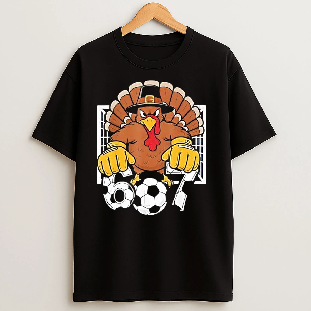 Turkey Goalie Soccer 67 Six Seven Boys Thanksgiving T Shirts