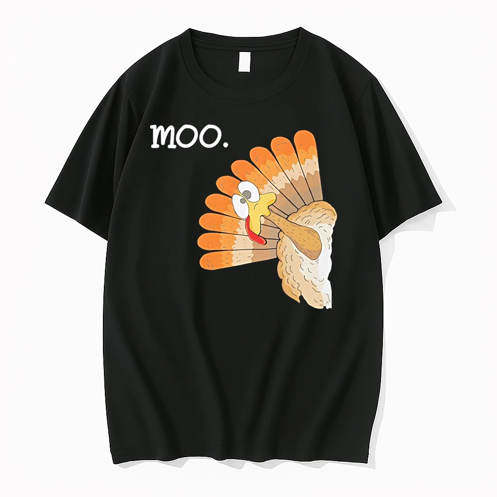 Turkey Moo Funny Thanksgiving Shirts