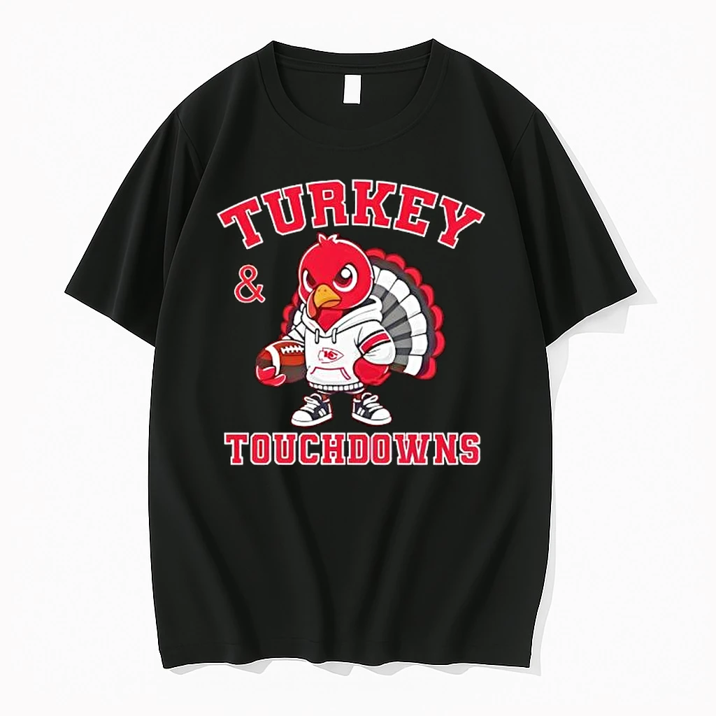 Turkey Touchdowns Kansas City Chiefs Thanksgiving Shirts