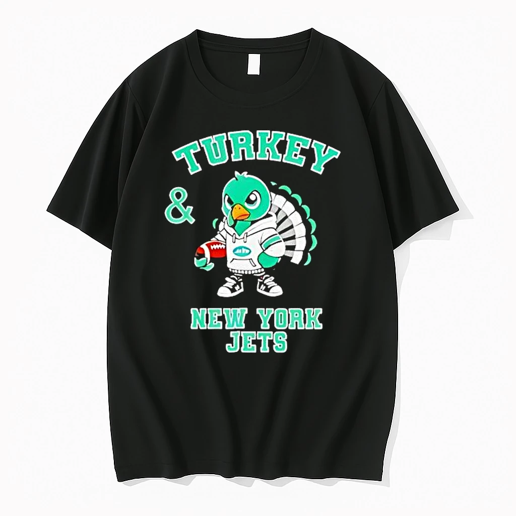 Turkey And New York Jets Football Nfl Happy Thanksgiving Shirts