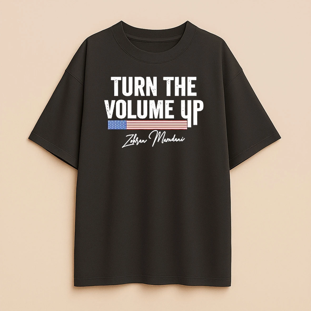 Turn The Volume Up Zohran Mamdani Nyc Mayor Text Premium Shirt Sweater