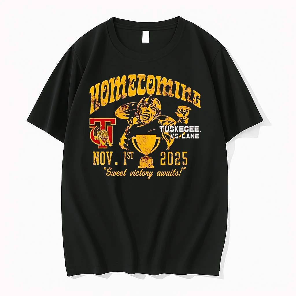 Tuskegee Golden Tigers Vs Lane 2025 Homecoming Sweet Victory Awaits Shirts