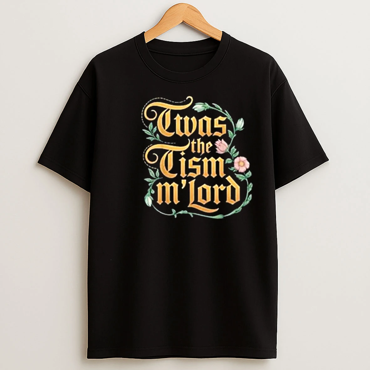 Twas The Tism Mlord Circle Black T Shirts