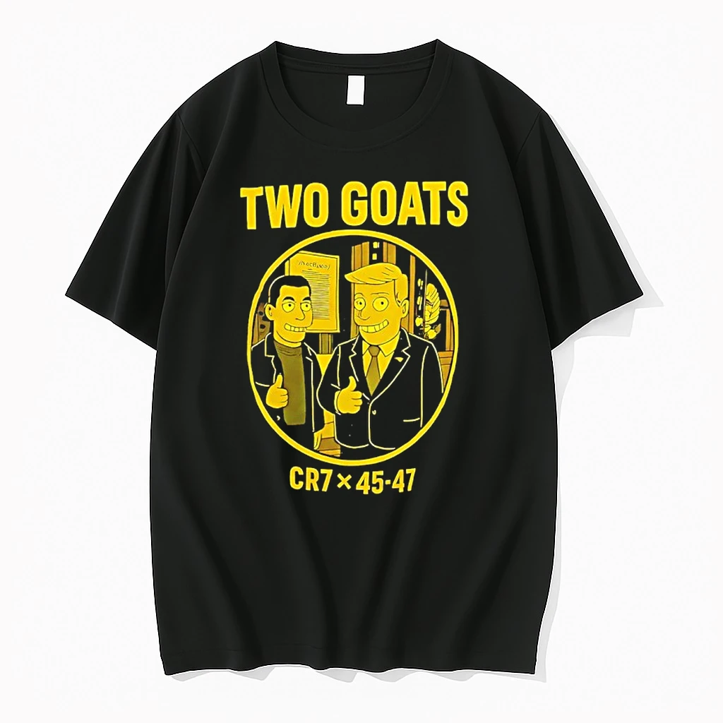 Two Goats Cr7 X 45 47 Trump Ronaldo The Simpsons Shirts