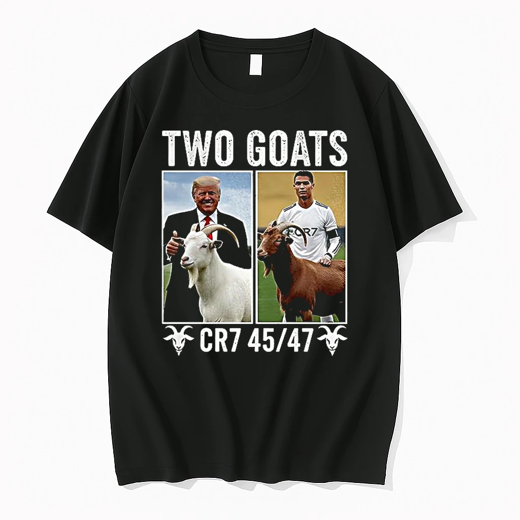 Two Goats Donald Trump And Cristiano Ronaldo 45 47 Shirts