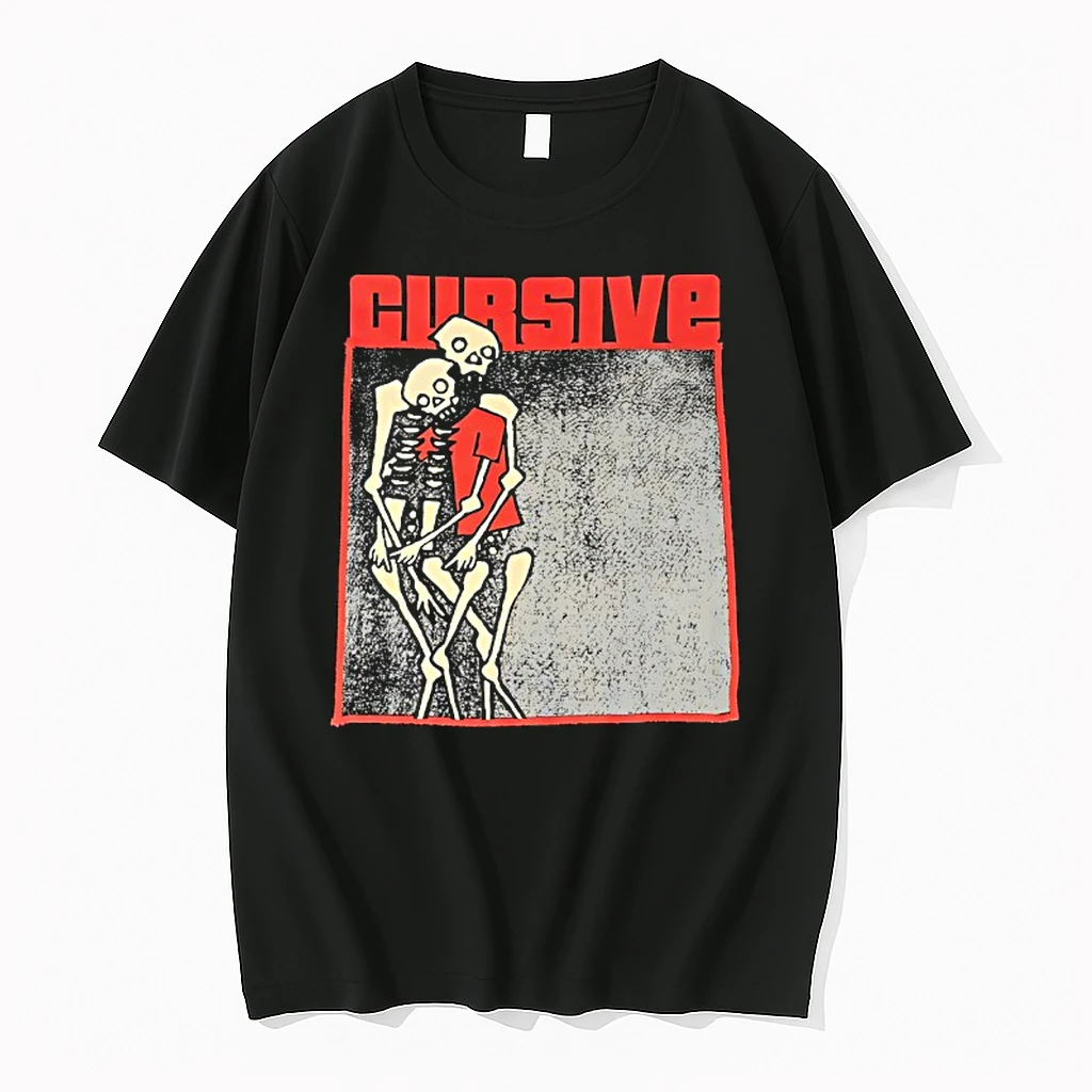 Two Skeleton Cursive Shirts
