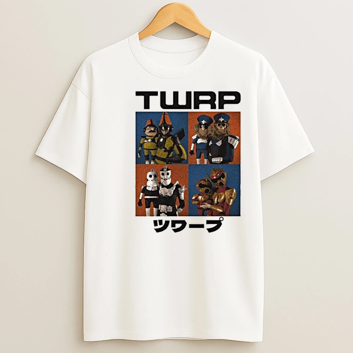 Twrp Puppet Photo Circle White T Shirts