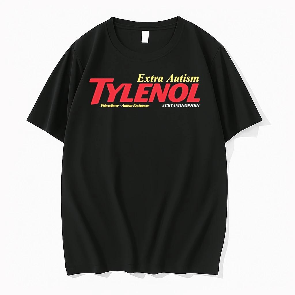 Tylenol Extra Autism Acetaminophen Parody Logo Shirts