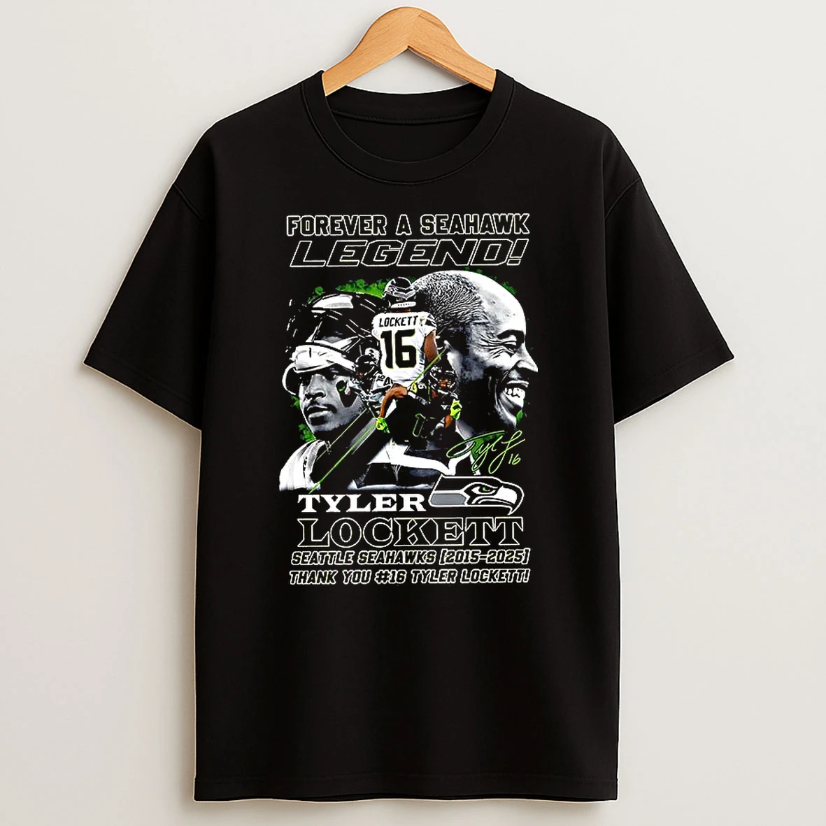 Tyler Lockett Forever A Seattle Seahawk Legend 2015 2025 Signature Shirts