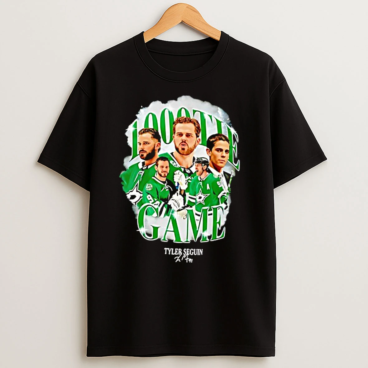 Tyler Seguin 1000th Game Dallas Stars Football T Shirts