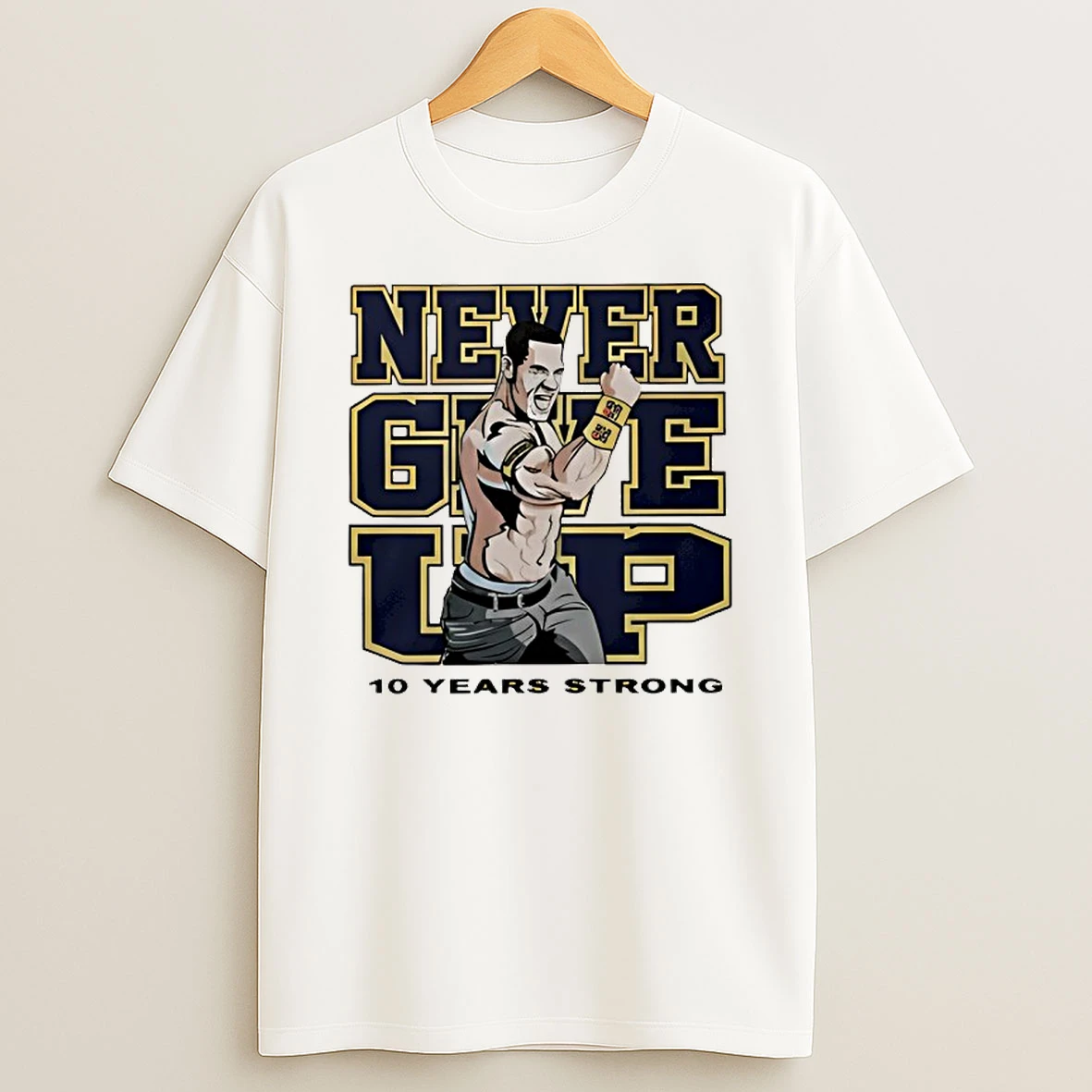 Tyrese Haliburton John Cena Never Give Up 10 Years Strong Shirts
