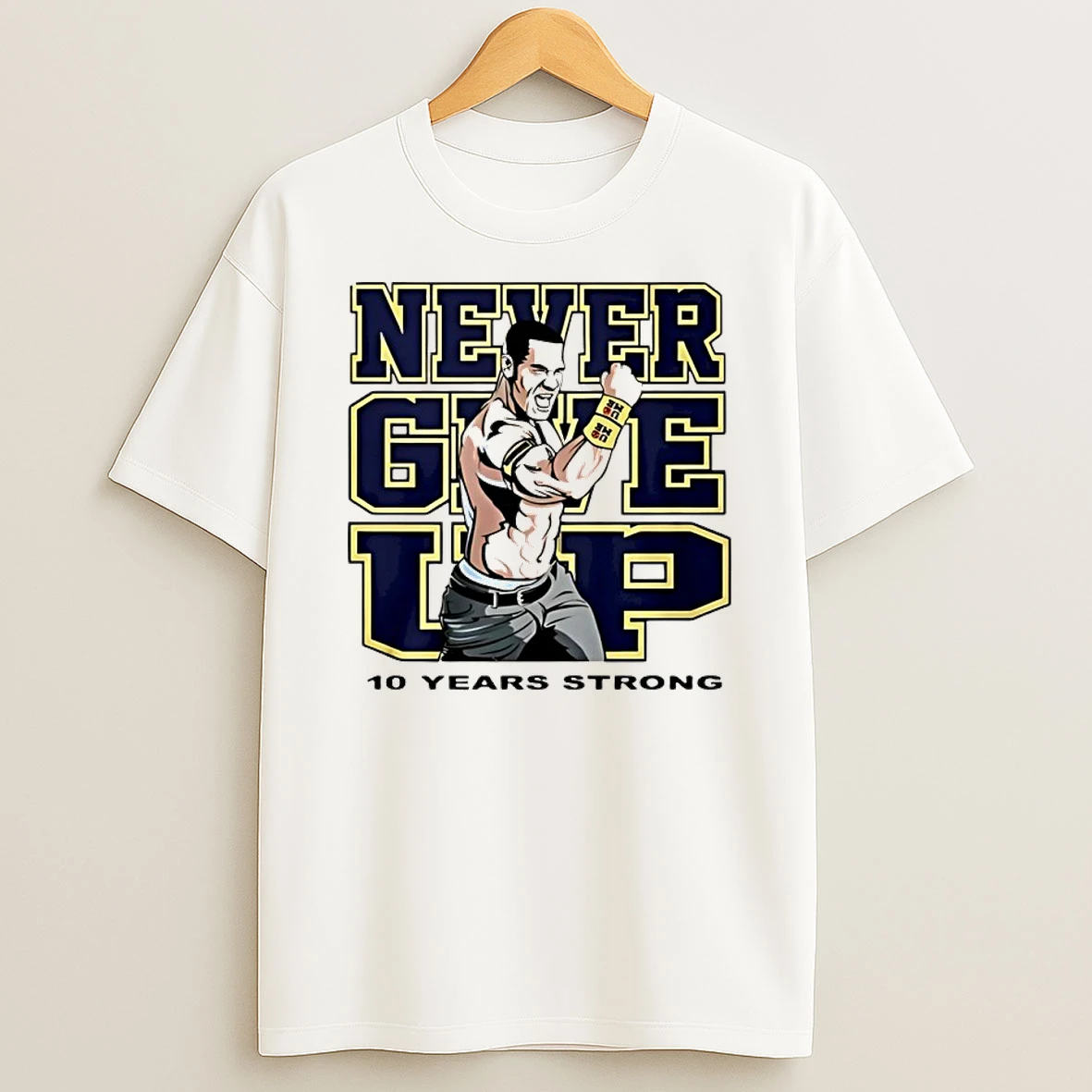 Tyrese Haliburton Wearing John Cena Never Give Up 10 Years Strong Shirts