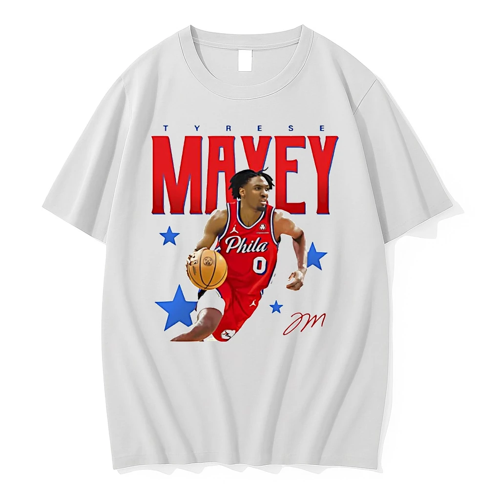 Tyrese Maxey Dribbling Philadelphia 76ers Shirts