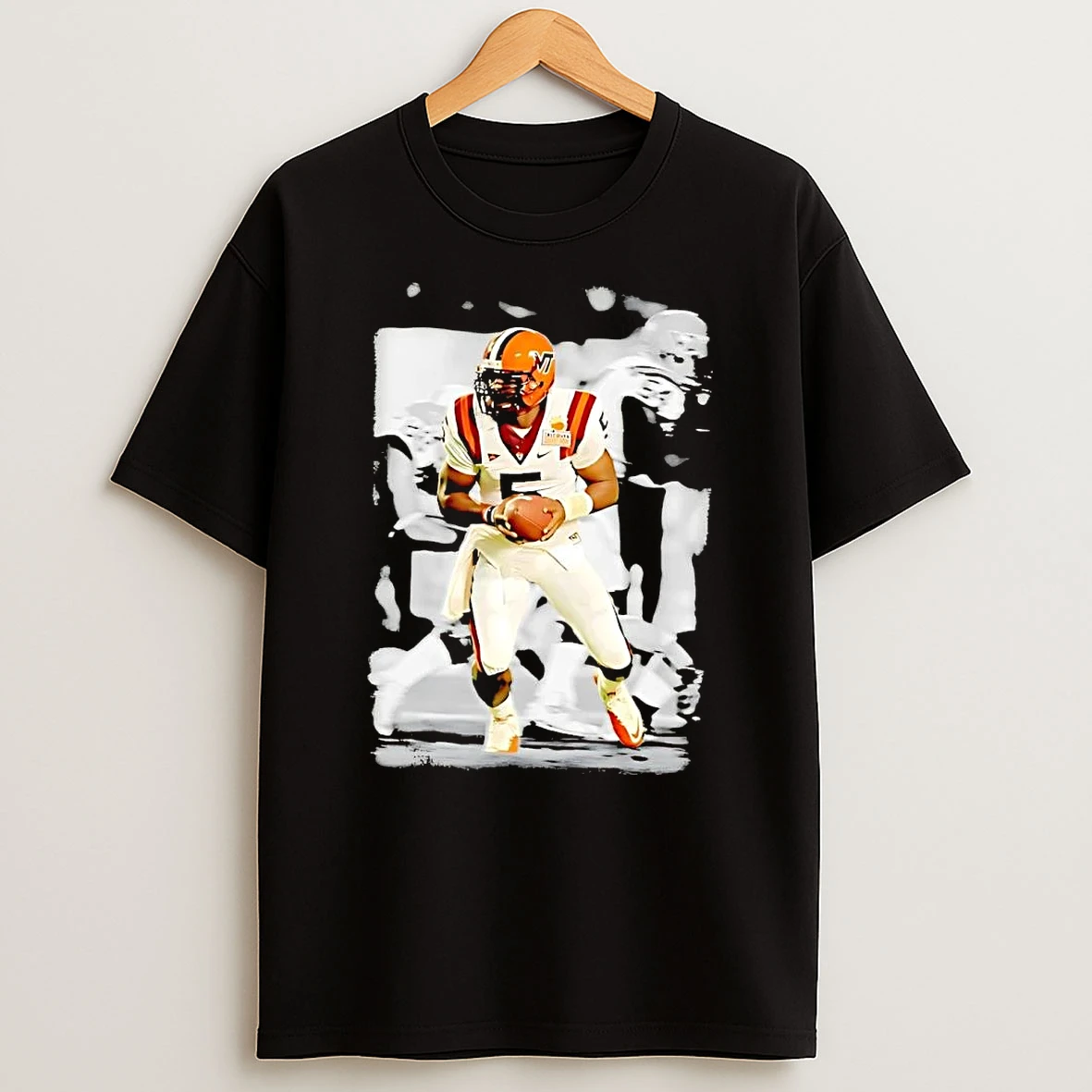 Tyrod Taylor Graphic Virginia Tech Hokies Shirts