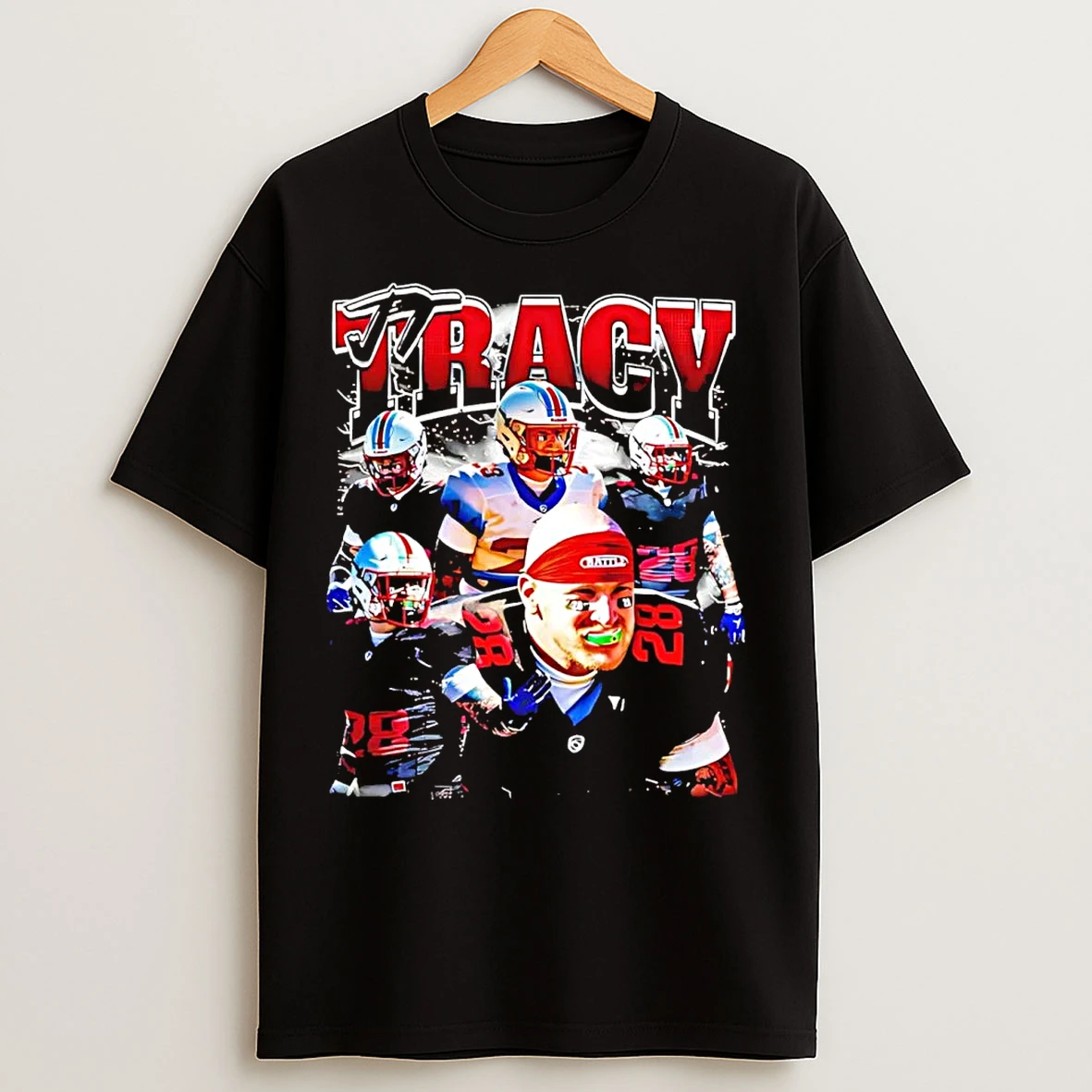 Tyrone Tracy Jr Picture Collage New York Giants T Shirts