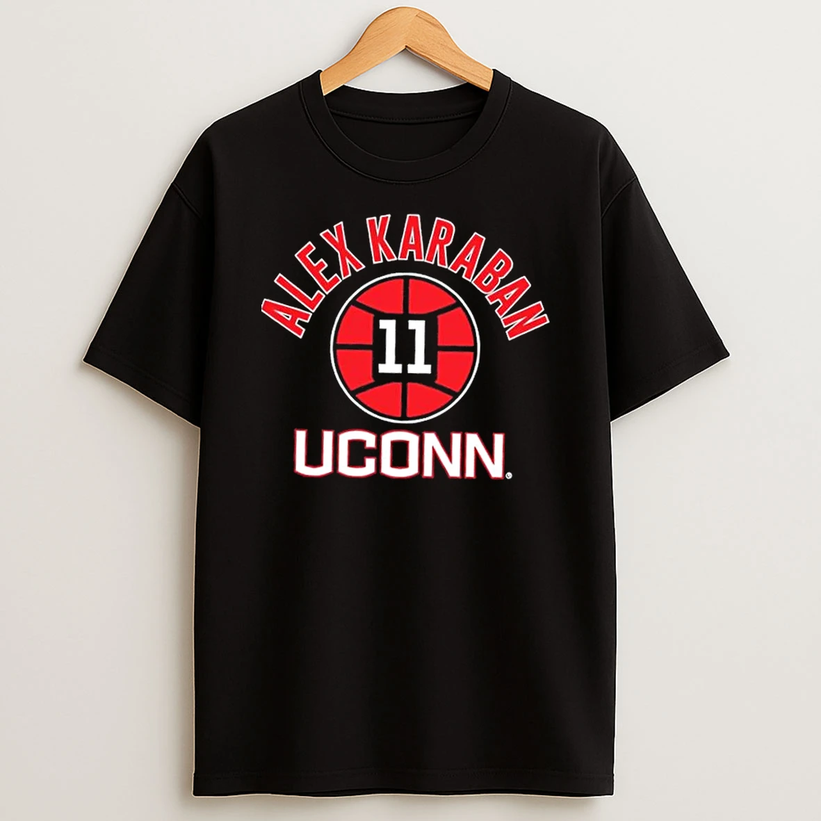 Uconn Basketball Alex Karaban Name Number Ball 11 Shirts